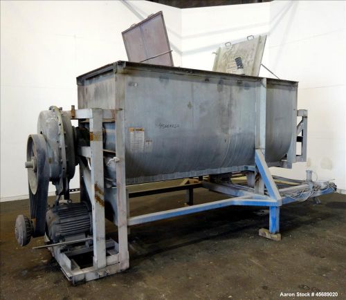 Used- davis paddle mixer, approximate 220 cubic feet/ 600 pounds working capacit for sale