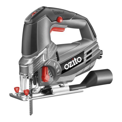 Ozito pendulum jigsaw 620w, jsw-6100, 0-45deg double bevel,dust blower aus brand for sale