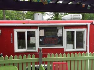 Enclosed Concession Vending Food Trailer w/  Sinks, Electric.@  20 feet long