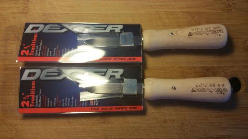(2) Dexter Russell Oyster Knives. Traditional Line. New Haven Style. S1712- 3/4