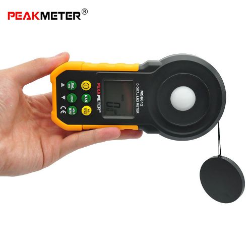 Peakmeter ms6612 high accuracy lux light meter test spectra digital luxmeter hot for sale