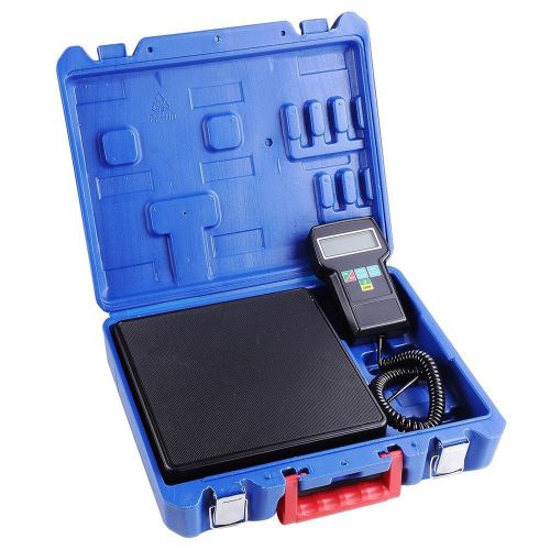 Yescom 220 lbs digital ac refrigerant charging weight scale with case for sale