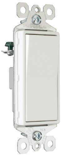 Legrand-Pass &amp; Seymour TM870WCC10 Decorator Switch, Single Pole, 15-Amp