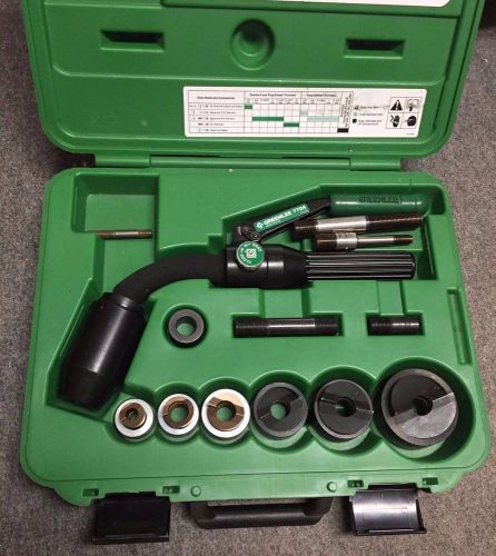 Greenlee 7704sb quick draw slug splitter hydraulic knockout set with punches!!! for sale
