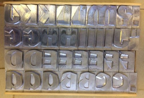 Letterpress Metal Type 72pt Jacno Cap/Lc/Fig Complete Vintage Font