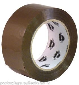 2&#034; x 110 yards tan hotmelt tape 1.6 mil box shipping packing tapes 36 rolls for sale