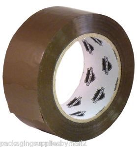 2&#034; x 110 Yards Tan Hotmelt Tape 1.6 Mil Box Shipping Packing Tapes 36 Rolls