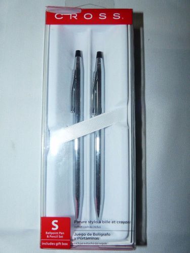 Cross classic century lustrous ballpoint pen &amp; pencil set 350105 for sale
