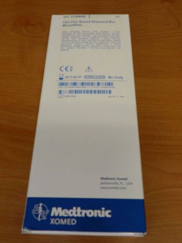 Medtronic XOMED Oto-Flex Round Diamond Bur Blue/White 0.6mm