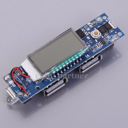 5v 2.1a lcd display battery charging power board solar usb charger diy module for sale