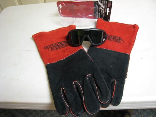 Lincoln welding gloves and glasses for sale