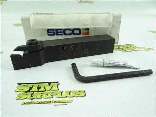 New seco indexable tool holder cfir 100 06d made in usa + case &amp; wrench for sale
