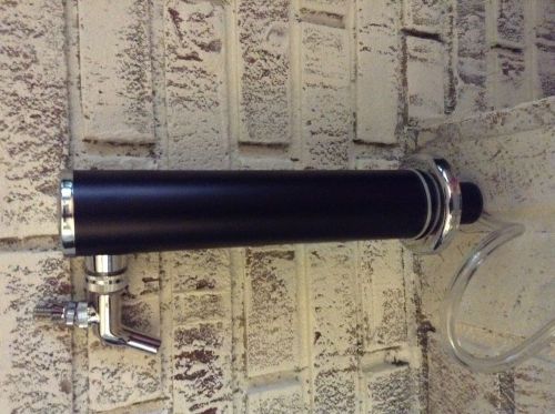 Single Tap Draft Beer 2&#034; Tower - Black Powder Coat- Bar Pub Kegerator Keg Faucet