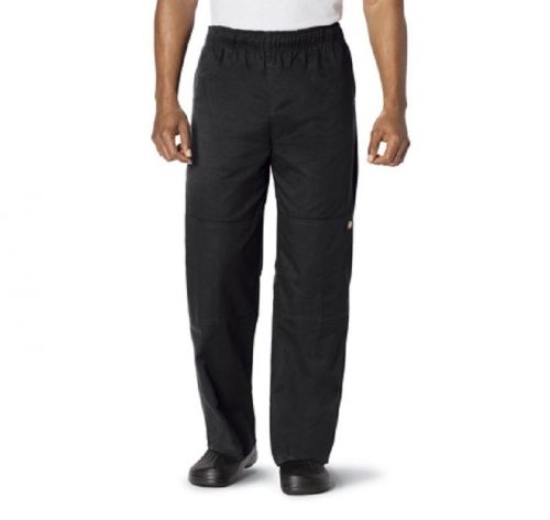 Dickies Unisex Double Knee Baggy Chef Pant Black DC15 BLK  FREE SHIP!