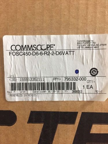 Commscope TYCO 450D Fiber Splice Closures FOSC450-D6-6-R2-2-D6V