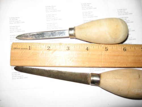 clam/oyster openers--two--2 oyster or clam knives/openers