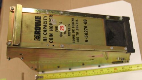 Rowe bill changer machine high capacity hopper, part no. 6-50276-09 (65027609)