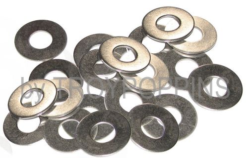 20-SS 1/2 ID FLAT PLAIN WASHERS STAINLESS STEEL 18-8 FASTENERS HARDWARE SUPPLIES