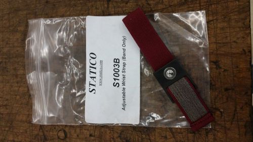 New statico anti static antistatic adjustable wrist strap band maroon s1003b for sale