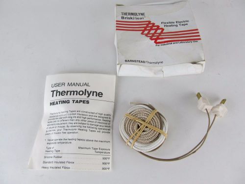 Thermolyne briskheat flexible electric heating tape w/ box, manual, unused for sale