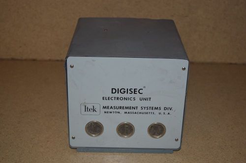 ITEK MEASUREMENT SYS DIGISEC ELECTRONICS UNIT ITEM RA17/35S ELEK P/N 2786-49 A1