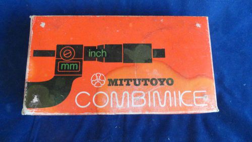 VINTAGE MITUTOYO COMBIMIKE (NO. 159-211)   WITH KEY WRENCH AND INSTRUCTION BOOK