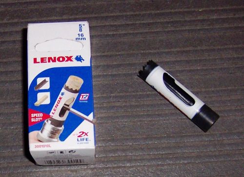 Lenox tools 3001010l 5/8&#034; bi-metal speed slot hole saw for sale
