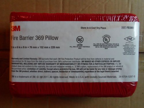 3M Fire Barrier Pillow 369 3&#034; x 6&#034; x 9&#034; - New - Single Item
