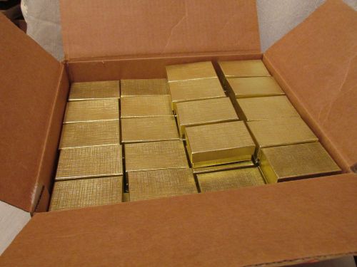 Box of 89 New Gold 2 1/2&#034; by 1 1/2&#034; Jewelry Boxes