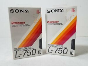 Lot of 2 Sealed Beta L-750 Dynamicron Tapes