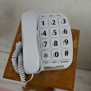 Telephone For Seniors - Large Button Landline Phone For Elderly, White