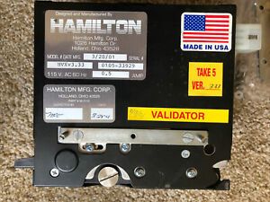 Hamilton Bill Validator v3.33 With Adaptor Plate