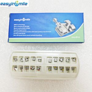 Easyinsmile orthodontic brackets 018 MBT mini 1 pack of 20 Braces 3 Wi/Hooks USA