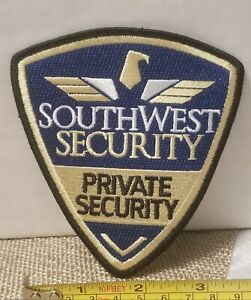Southwest Security Private Security Shoulder Patch. 100% Embroidered. Collectors