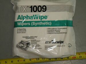 TX1009 TEXWIPE AlphaWipe 9&#034; x 9&#034; Synthetic Wiper Pack of (75)