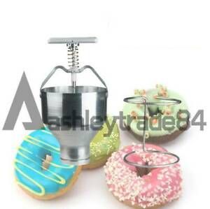 Manual Donut Depositor Medu Vada Dropper Plunger Dough Batter Dispenser Hopper