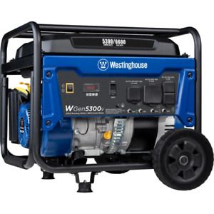 Wgen5300V 6,600/5,300 Watt Gas Powered Portable Generator With Rv And Transfer S