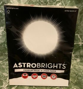 Astrobrights 8.5&#034; x 11&#034;Premium Inkjet And Laser Paper,28 IB/105 G/m!New