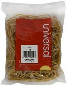 Universal 00419 19-Size Rubber Bands (335Pack) 1/8 inch-wide bands beige
