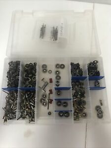 MIXED LARGE LOT OF AIRCRAFT AIR FRAME RIVETS, SCREWS, NUTS -NEW (f)