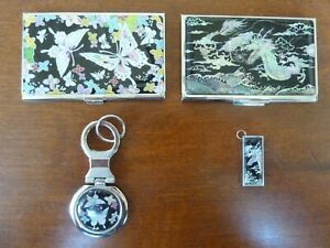 NEW Metal Business Card Holders Butterfly Keychain 8 GB USB Chinese Dragons Lot