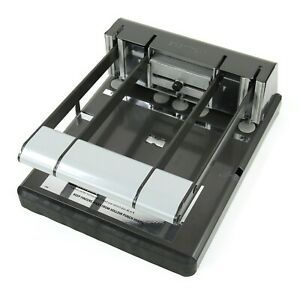 Stanley Bostitch BOS03200 Heavy Duty Paper Hole Punch 160 Sheet Black Silver EUC