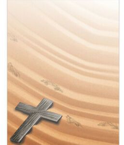 Masterpiece Studio Footprints In The Sand Writing Paper Stationery Pack of 50
