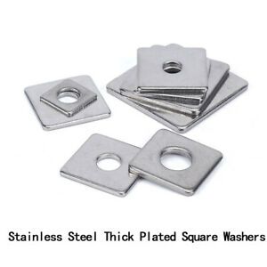 10pcs Stainless Steel Thick Plated Square Washers M8 M10 M12 M14 M16 40mm*40mm