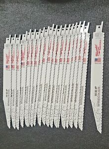 NEW 20  Milwaukee Sawzall Demolition Blades, 9&#034;  7/11TPI, 48-00-1706 The Wrecker