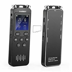 2021 Upgrade 48GB Digital Voice Recorder 1536kbps Mini Audio Recorder for