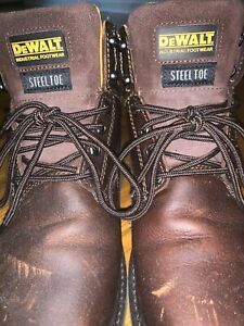 DEWALT AXLE WALNUT PITSTOP MENS WATERPROOF STEEL TOE WORK BOOTS SIZE 8.5 VG