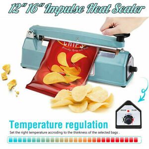 12&#034;16&#034; Impulse Sealer Manual Heat Sealing Machine Poly Tubing Plastic Element