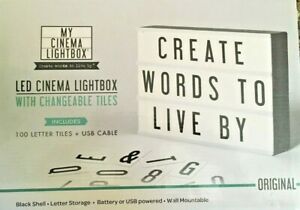 My Cinema Lightbox, The Original LED Marquee Light Box with 100 changeable led
