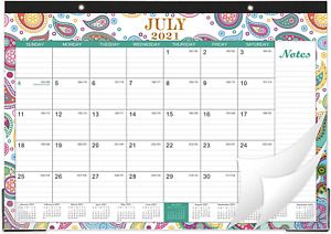 2021-2022 Desk Calendar - Monthly Desk Calendar July 2021 - December 2022, 17&#034; x